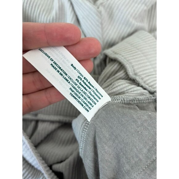 Tommy John men's‎ 2XL grey zen ribbed lounge shorts 8" inseam casual stretch - Picture 6 of 6